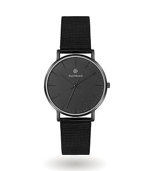 Черен unisex часовник Adis снимка