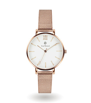 Дамски часовник в розовозлатисто и бяло Nia снимка