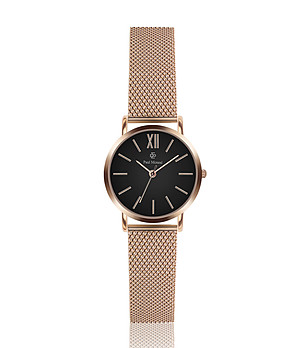 Дамски часовник в розовозлатисто Alisha с черен циферблат снимка