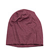 Unisex шапка с памук в меланж на бордо-0 снимка