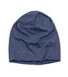 Unisex шапка с памук в син меланж-0 снимка