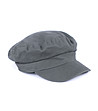 Дамска памучна шапка тип каскет в тъмносиво-1 снимка