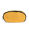 Овална чанта за кръст в цвят горчица-1 снимка