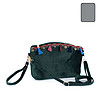 Сива дамска чанта с пискюли Linela-3 снимка