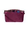 Дамска чанта в цвят бургунд с пискюли Linela-0 снимка