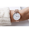 Дамски часовник в розовозлатисто и бяло Nia-1 снимка