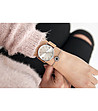 Дамски часовник от неръждаема стомана в сребристо и розовозлатисто Candace-1 снимка
