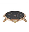 Черен дамски часовник с розовозлатист корпус Veronica-2 снимка