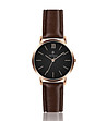 Дамски часовник в кафяво, черно и розовозлатисто Linda-0 снимка