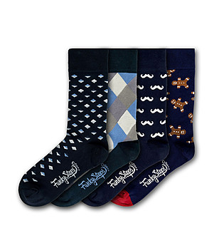 Комплект от 5 чифта памучни мъжки къси чорапи Ben снимка