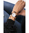 Дамски розовoзлатист часовник с черна верижка Serina-1 снимка