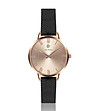Дамски часовник в розовозлатисто с черна верижка Tina-0 снимка