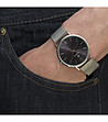 Мъжки часовник в черно и сребристо Ignazio-1 снимка