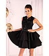 Черна клоширана рокля Kariella-2 снимка