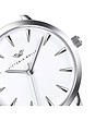 Сребрист дамски часовник с бял циферблат Keri-2 снимка