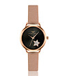 Дамски часовник в розовозлатисто с черен циферблат Rina-0 снимка