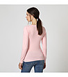 Розова дамска блуза с кашмир Moris-1 снимка