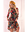 Многоцветна рокля с флорален принт Mionate-3 снимка