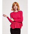 Розов дамски пуловер от вълна и кашмир Alseia-0 снимка