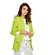 Дамско сако в цвят лайм Rozalia-0 снимка