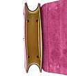 Розова дамска кожена чанта за рамо Erona-3 снимка