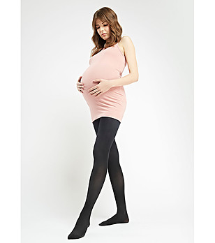 Черен плътен чорапогащник за бременни Feeling 40 DEN снимка