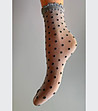 Прозрачни светлосиви дамски чорапи на точки Myriam-0 снимка