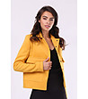 Жълто дамско яке с вълна и кашмир Mona-0 снимка