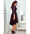 Черна рокля с дантела Verona-1 снимка