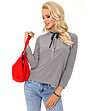 Кокетна дамска блуза в сив цвят Erica-0 снимка