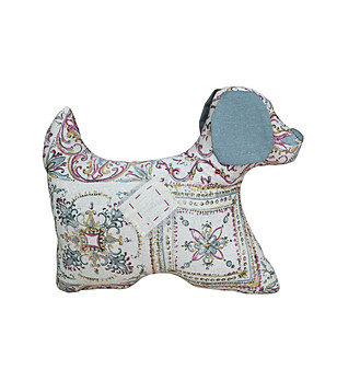 Памучна играчка Dog Mosaic с многоцветен принт снимка