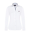 Дамска памучна риза в бяло Caren-0 снимка