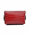 Малка червена кожена клъч чанта Zaria-2 снимка