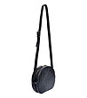 Дамска кожена чанта за рамо в черно Sara-1 снимка
