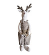 Памучна играчка Елен в бяло и кафяво Deer -0 снимка