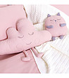 Памучна играчка в розово и синьо Cat-1 снимка