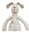 Памучна играчка Куче в бежов нюанс White rose-1 снимка