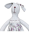 Памучна играчка куче с рокля Rosettes-1 снимка