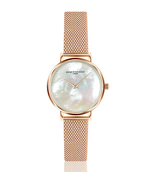 Розовoзлатист дамски часовник със седефен циферблат Mia снимка