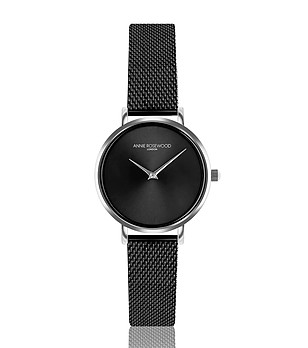 Дамски часовник в черно и сребристо Lenitta снимка