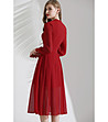 Червена разкроена рокля Maryla-1 снимка