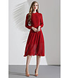 Червена разкроена рокля Maryla-2 снимка