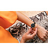 Черен дамски часовник с розовозлатист корпус Hana-1 снимка