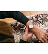 Дамски часовник с розовозлатист корпус и сива каишка Samanta-1 снимка