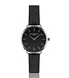Черен дамски часовник със сребрист корпус Monica-0 снимка