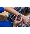 Дамски часовник със сребрист корпус и сива каишка Monica-1 снимка