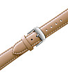 Дамски сребрист часовник с каишка в цвят крем Denia-3 снимка