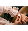 Розовoзлатист дамски часовник със седефен циферблат Mia-1 снимка