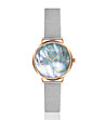 Дамски часовник в златисто и сребристо с ефектен циферблат Nila-0 снимка