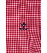Карирана мъжка памучна риза в червено и бяло Abel-4 снимка
